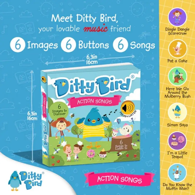 Ditty Bird Action Songs Book 2