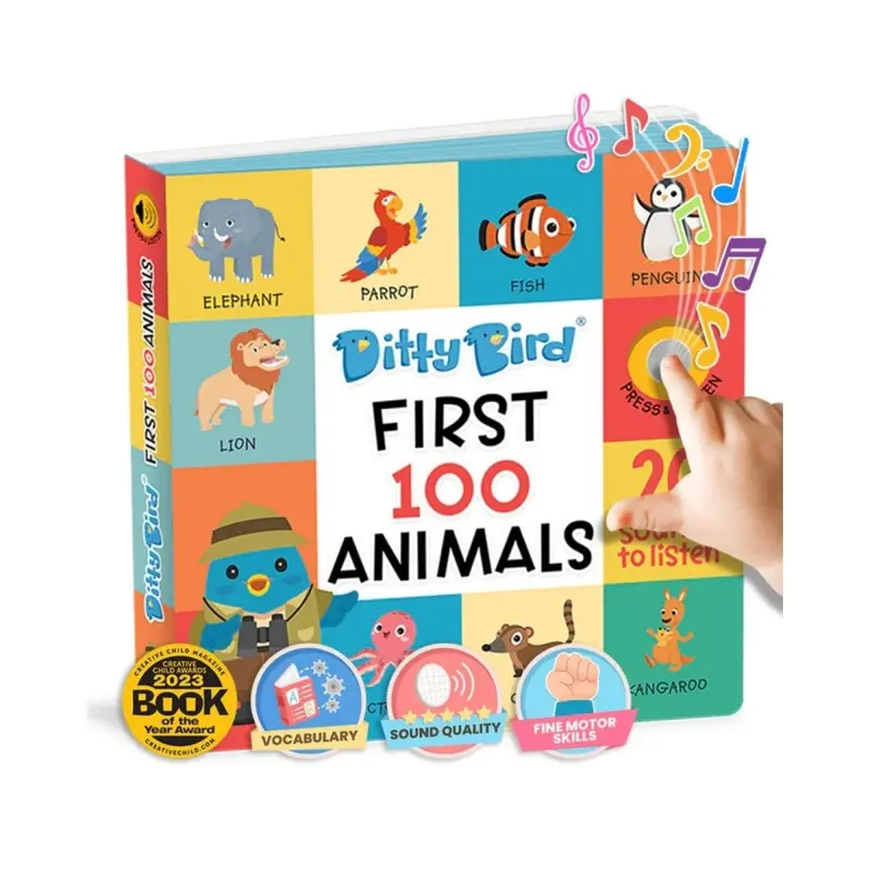 Ditty Bird First 100 Animals Book 1