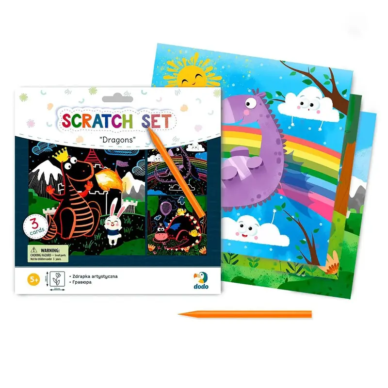 Dodo Scratch Set Dragons 1