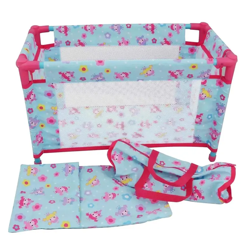 Dollsworld Deluxe Travel Cot 1