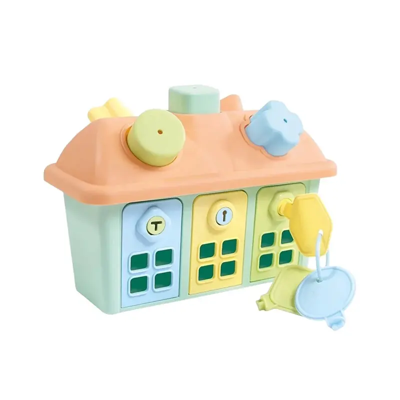 Dolu House Shape Sorter With Lockable Doors 1