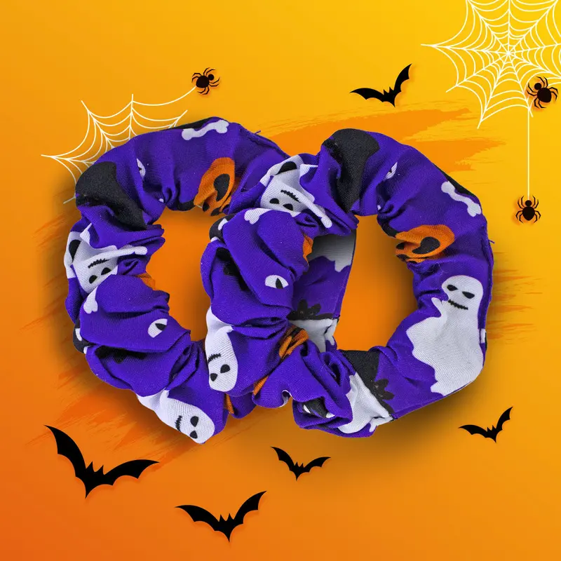 Dona Color Morado Para El Cabello Con Diseño De Halloween 2
