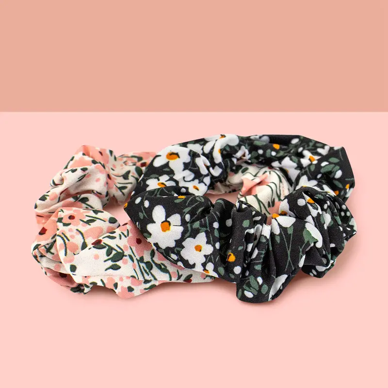 Donas Scrunchies De Flores 2 Piezas, Día De Las Madres 1