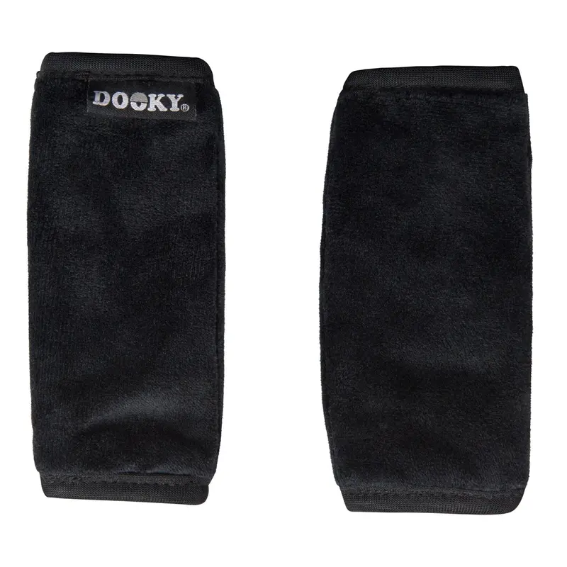 Dooky Seat Belt Pads (2 Pack) In Black 1