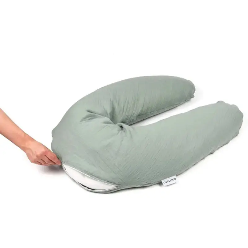 Doomoo Comfy Big Muslin Maternity Pillow - Green 2