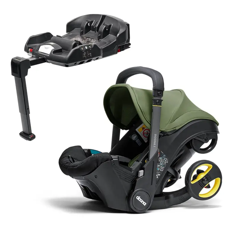 Doona I Infant Car Seat Stroller & I Isofix Base Desert Green 1
