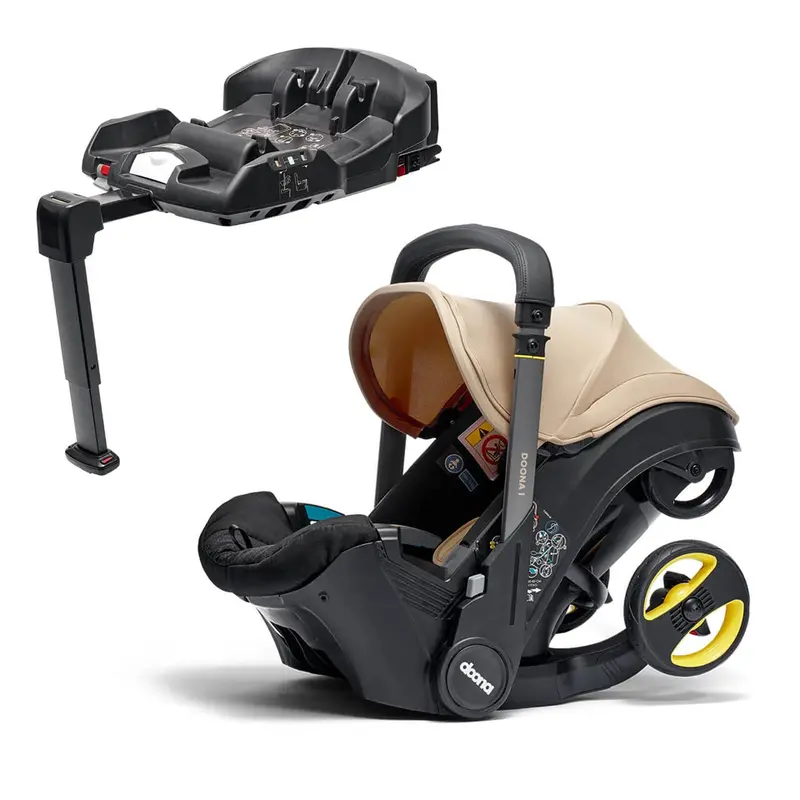 Doona I Infant Car Seat Stroller & I Isofix Base Sahara Sand 1