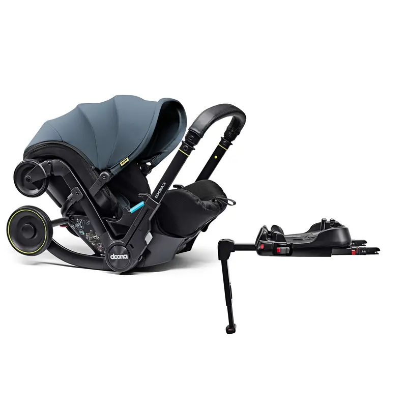 Doona X Infant Car Seat Stroller & X Isofix Base Ocean Blue 1
