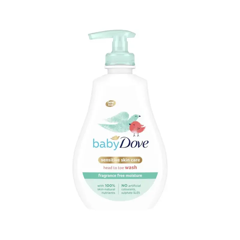 Dove Baby Head To Toe Wash Sensitive Fragrance Free 400Ml 1