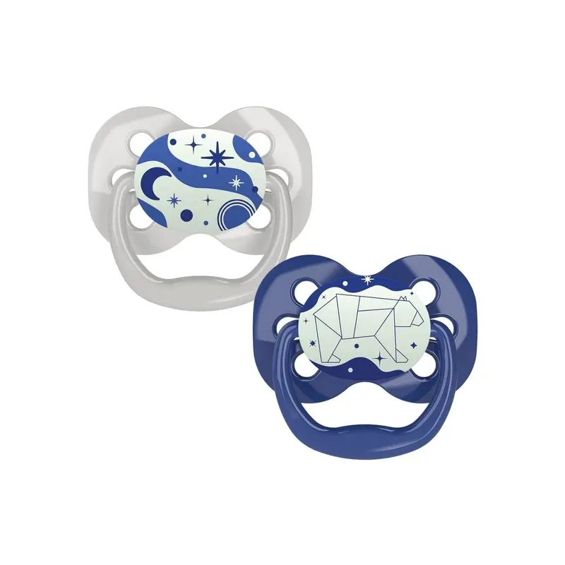 Dr. Brown's Advantage Glow In The Dark Soother 0-6 Months Assorted - Blue 1