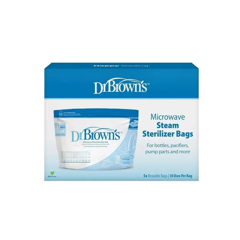 Dr. Brown's Microwave Steam Steriliser Bags 5 Pcs 1