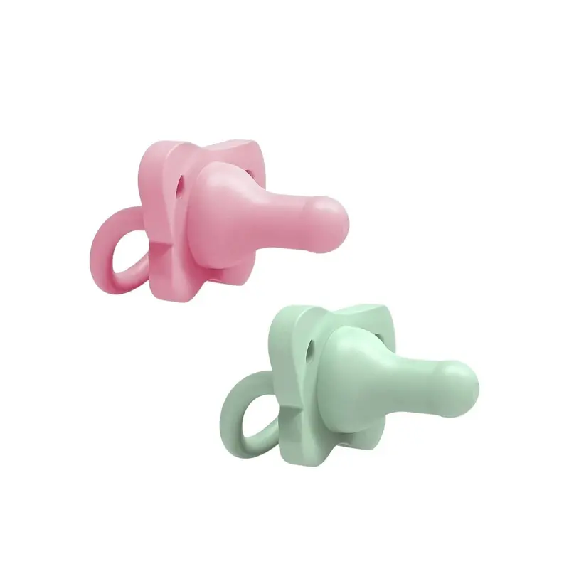 Dr. Brown's One Piece Silicone Soother 0+ Months Pack Of 2 - Pink 1