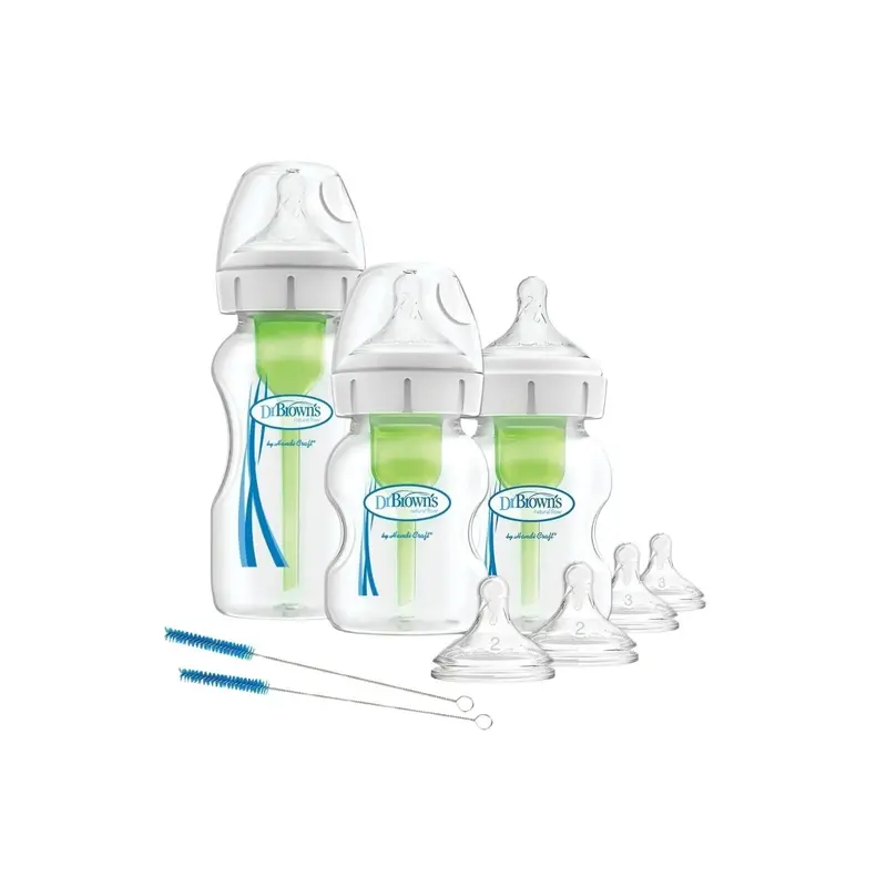 Dr. Brown's Options+ Anti-Colic Baby Bottle Wide Neck Starter Kit 1