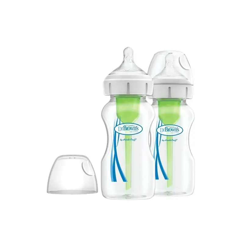 Dr. Brown's Options+ Anti-Colic Wide Neck Baby Bottle 270 Ml 2 Pcs 1