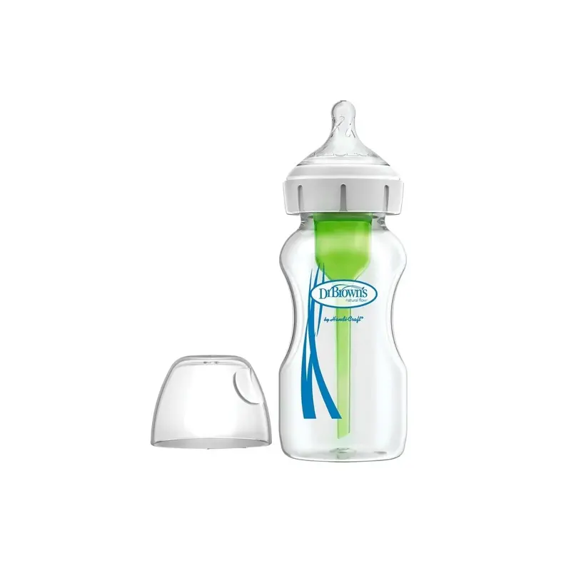 Dr. Brown's Options+ Anti-Colic Wide Neck Glass Baby Bottle 270Ml 1