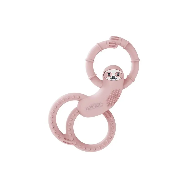 Dr. Brown's Sloth Long Limbed Teether 3+ Months - Pink 1