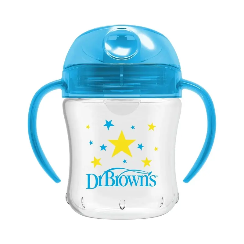 Dr. Brown's Soft Mouth Transition Cup 180Ml - Blue 1