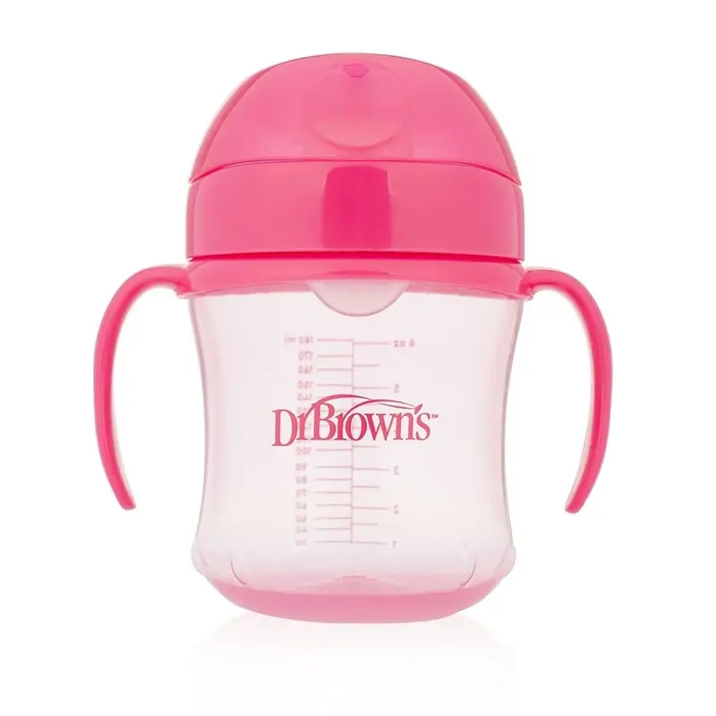 Dr. Brown's Soft Mouth Transition Cup 180Ml - Pink 1