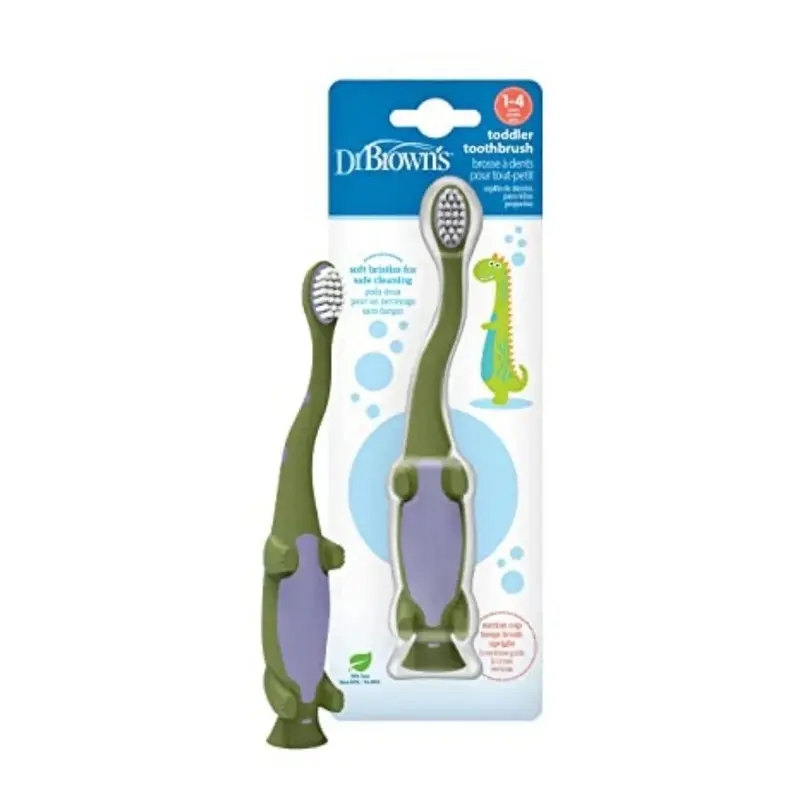 Dr. Brown's Toddler Toothbrush Dinosaur 1-4 Years 1