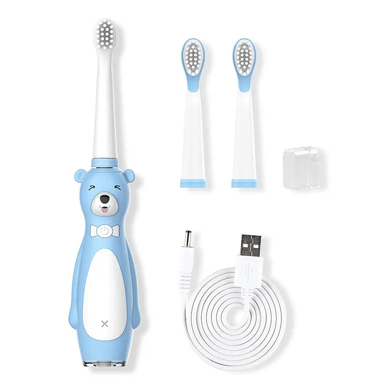 Dr. Ryan, Cepillo De Dientes Infantil, Eléctrico, Color Azul Con Blanco 1