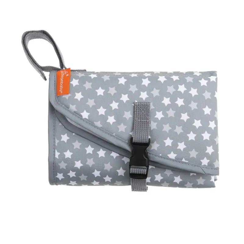 Dreambaby On The Go Baby Changing Mat - Stars Grey 1