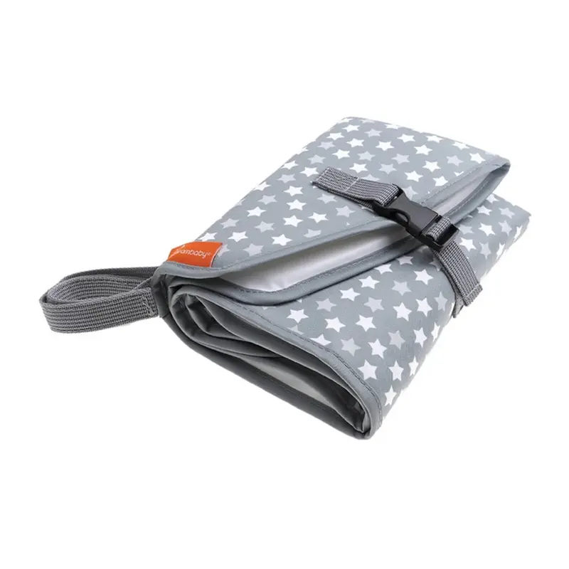 Dreambaby On The Go Baby Changing Mat - Stars Grey 2