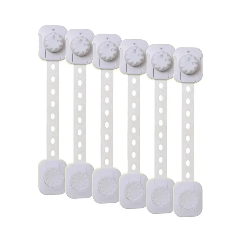 Dreambaby Twist N Lock Multi-Purpose Safety Latch Polybag Pack Of 6 - White 1