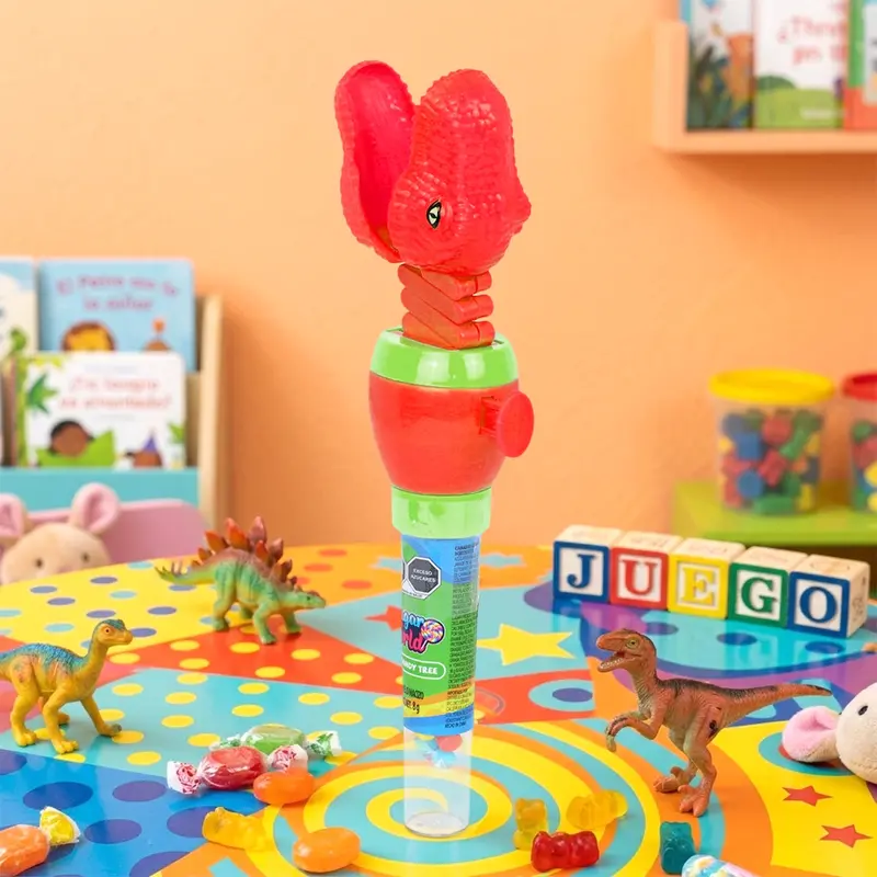 Dulce Con Juguete, Dinosaurio, Color Rojo 1