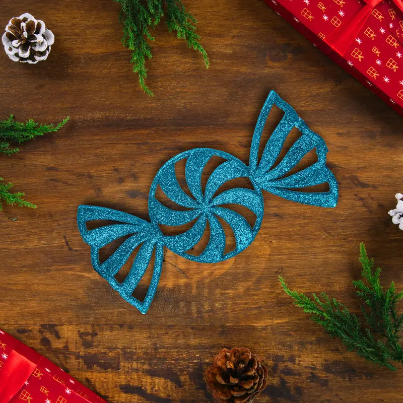 Dulce, Decoración Colgante, Glitter, Color Azul 2