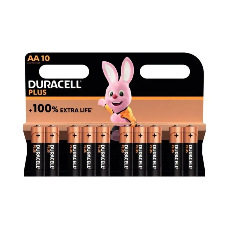 Duracell Plus Aa Alkaline Batteries 10 Pcs 1