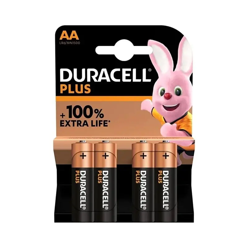 Duracell Plus Aa Alkaline Batteries 4 Pcs 1