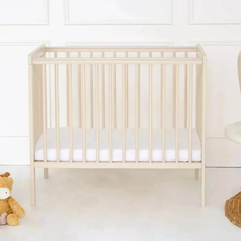 East Coast Space Saver Cot With Mattress Bundle - Cashmere 1