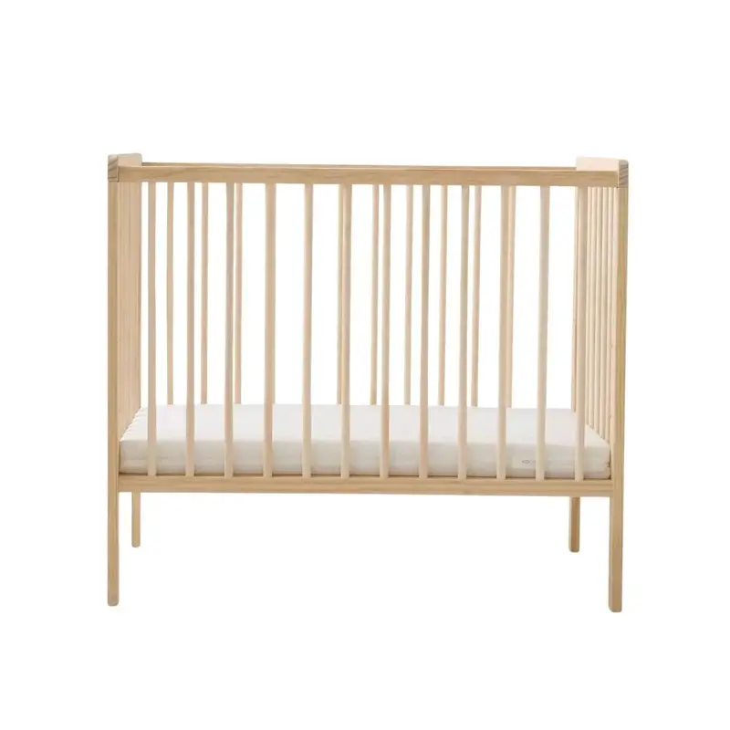 East Coast Space Saver Cot With Mattress Bundle - Natural 2
