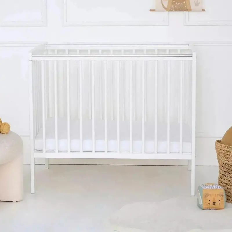 East Coast Space Saver Cot With Mattress Bundle - White 1