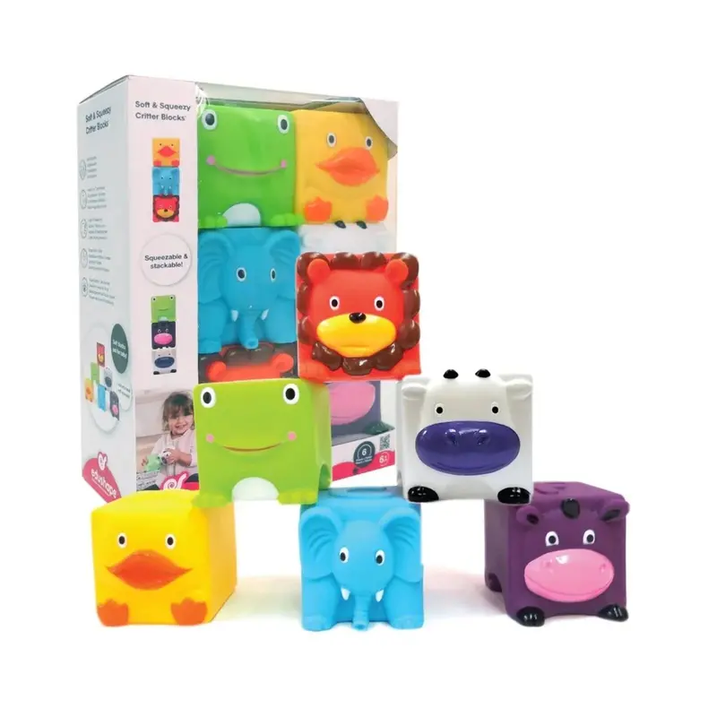 Edushape Soft & Squeezy Critter Blocks 1