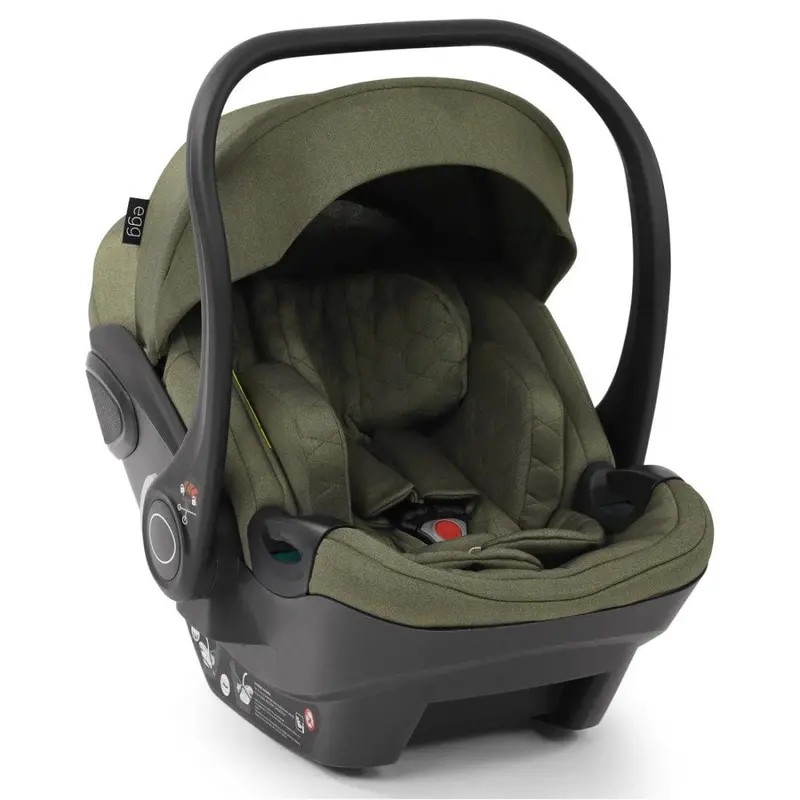 Egg Shell I-Size Car Seat In Hunter Green 1