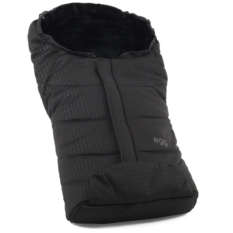 Egg3 Footmuff In Houndstooth Black 1