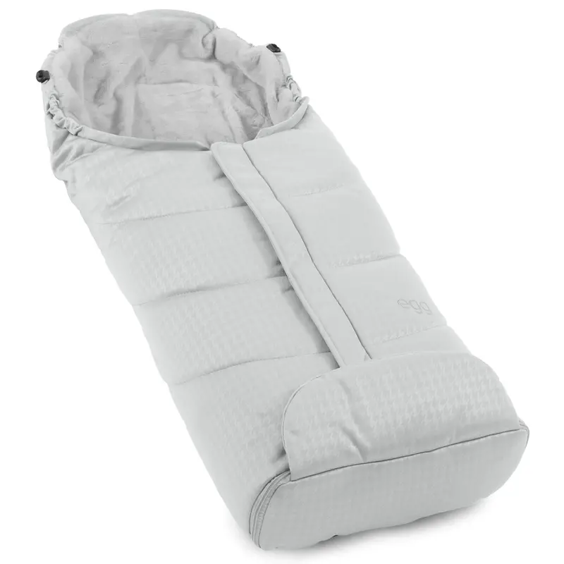Egg3 Footmuff In Houndstooth Silver 1