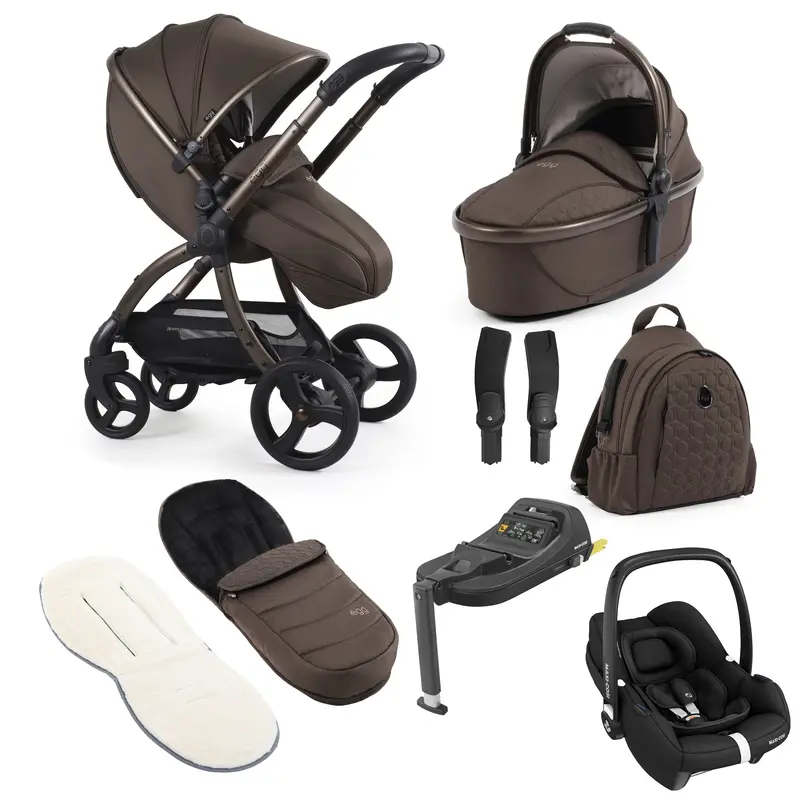 Egg3 Luxury Maxi-Cosi Travel System Bundle In Chocolate Velvet 1