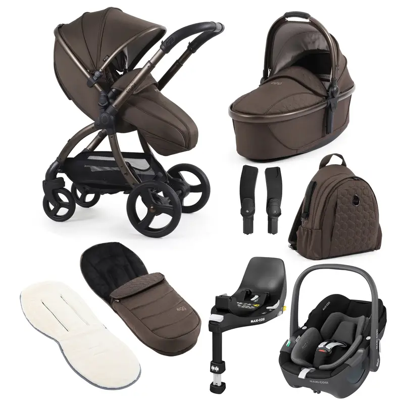 Egg3 Luxury Maxi-Cosi Travel System Bundle In Chocolate Velvet 2