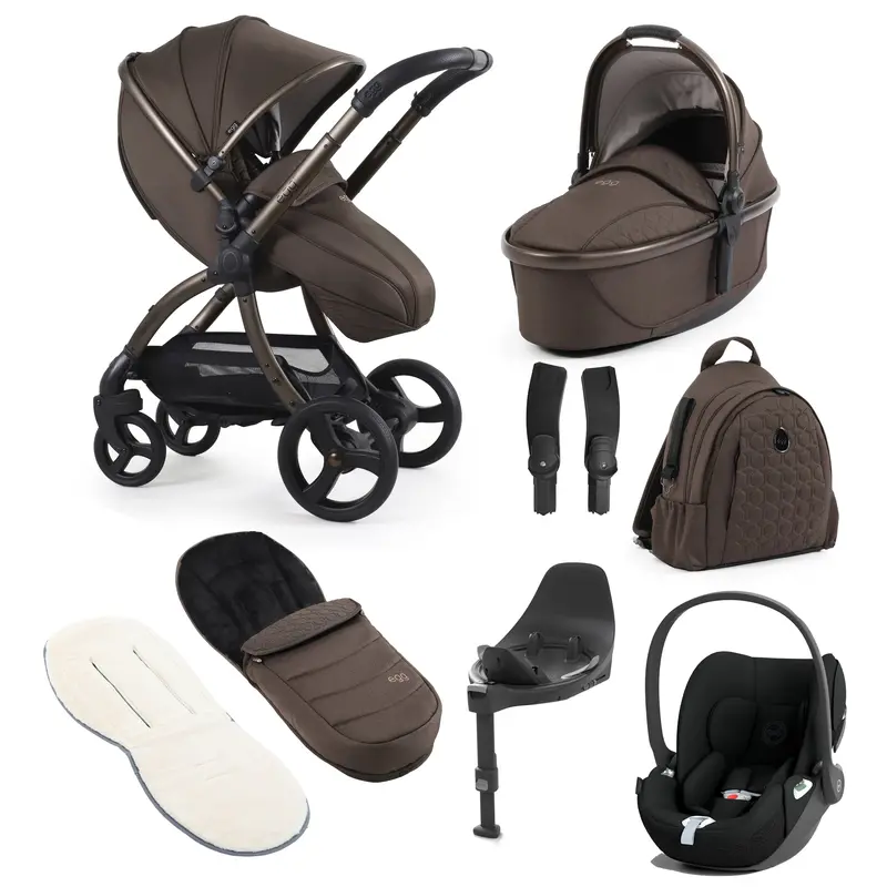 Egg3 Luxury Travel System Bundle In Chocolate Velvet 2