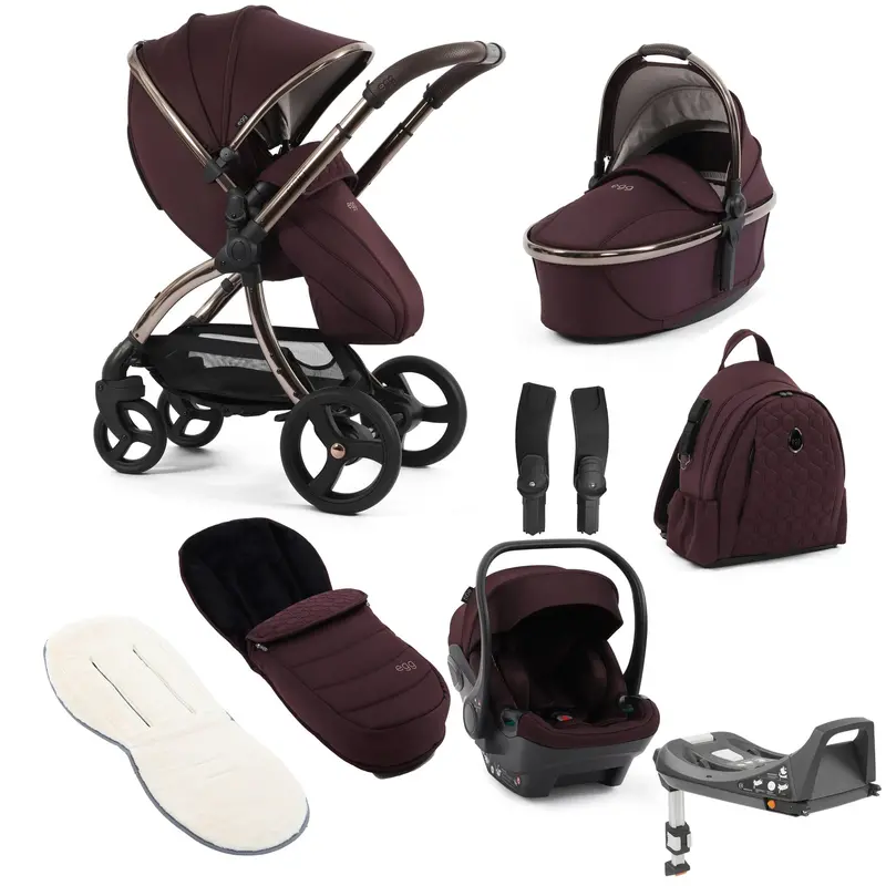 Egg3 Luxury Travel System Bundle In Mulberry 1
