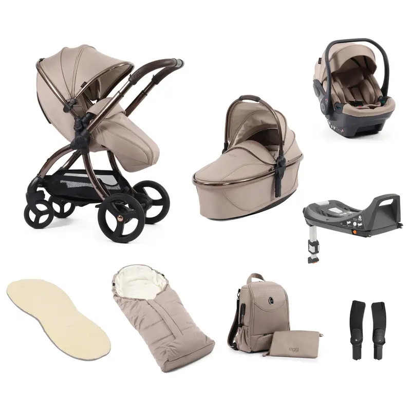 Egg3 Luxury Travel System Bundle Special Edition Houndstooth Almond 1