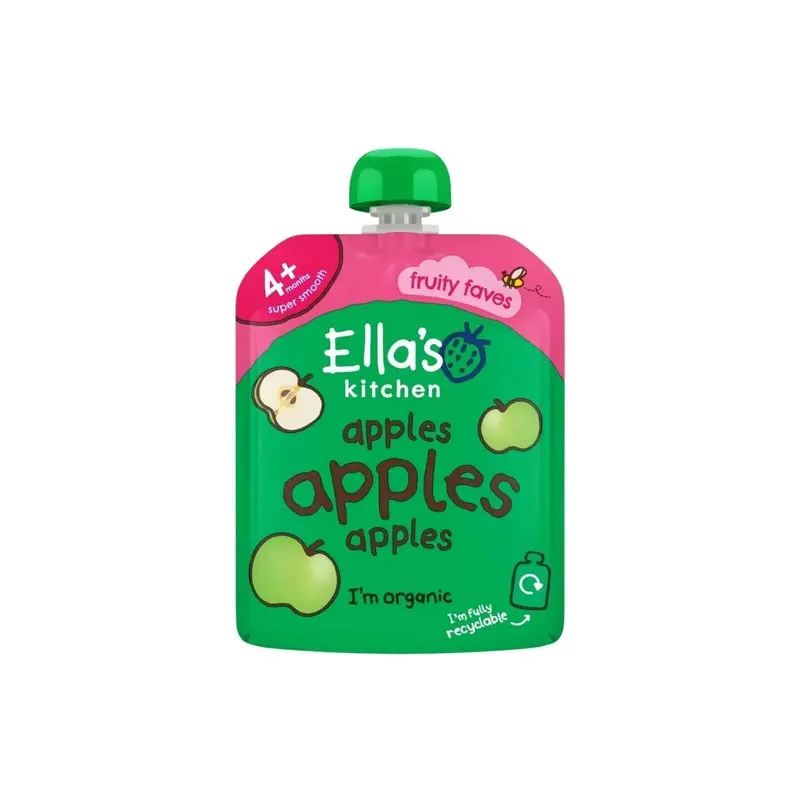 Ella's Kitchen Organic Apples First Tastes Baby Food Pouch 4+ Months 70G 1