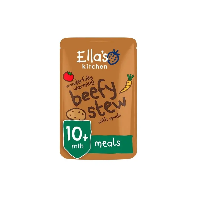 Ella's Kitchen Organic Beef Stew With Potatoes Baby Food Pouch 10+ Months 190G 1