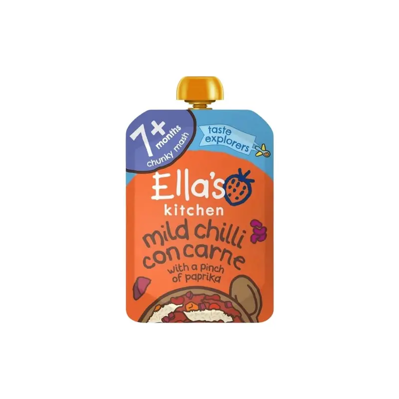 Ella's Kitchen Organic Chilli Con Carne Baby Food Pouch 7+ Months 130G 1