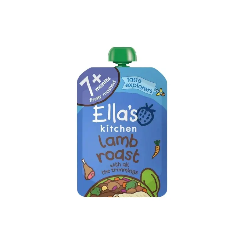 Ella's Kitchen Organic Lamb Roast Dinner Baby Food Pouch 7+ Months 130G 1