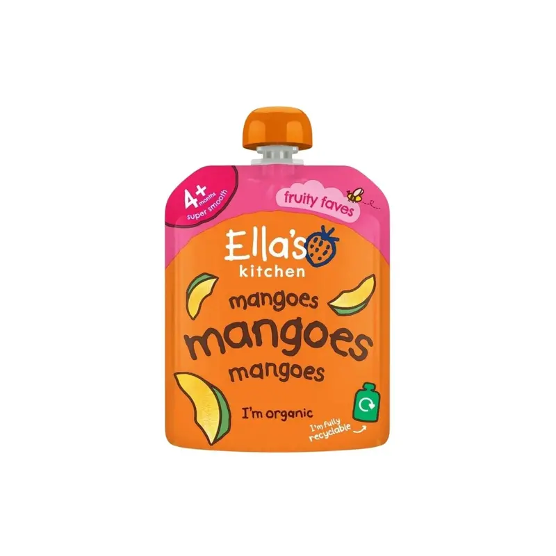 Ella's Kitchen Organic Mangoes First Tastes Baby Food Pouch 4+ Months 70G 1