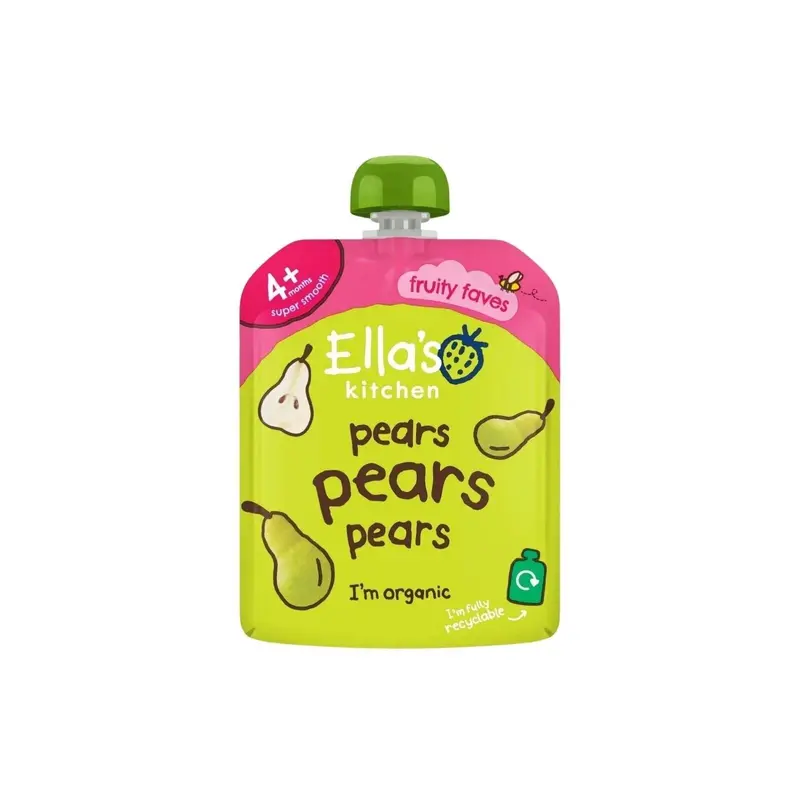 Ella's Kitchen Organic Pears First Tastes Baby Food Pouch 4+ Months 70G 1