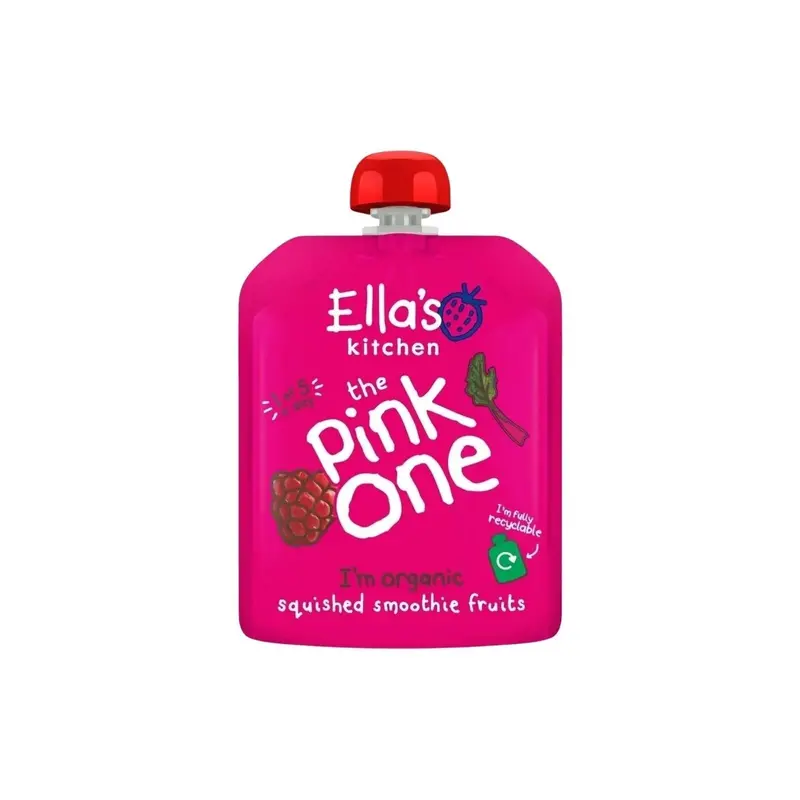 Ella's Kitchen Organic Smoothie The Pink One Baby Food Pouch 6+ Months 90G 1